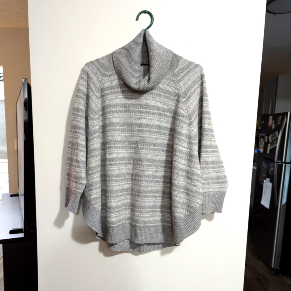 - - - Repeat, Bat winged, turtleneck sweater or poncho. Cashmere, mohair…